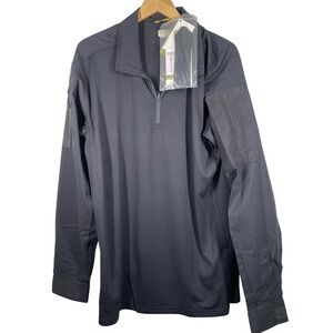 First Tactical Defender LS Shirt Midnight Navy Mens XL Reg 111031 Quarter Zip